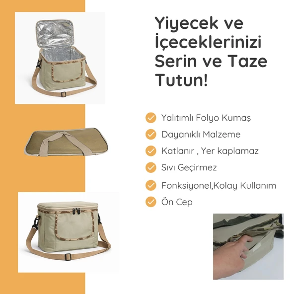 10 LT  Yemek Çantası -Termo Çanta - Resim 3