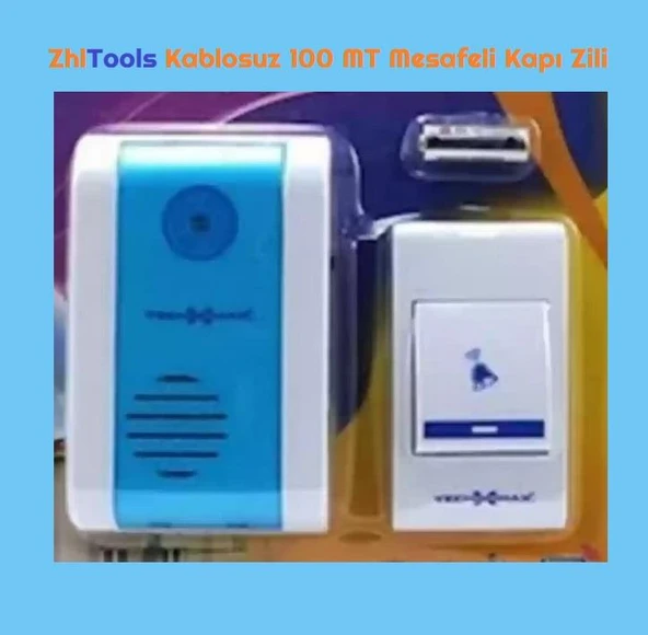 Zhltools Kablosuz 100 MT Mesafeli Kapı Zili - Resim 2