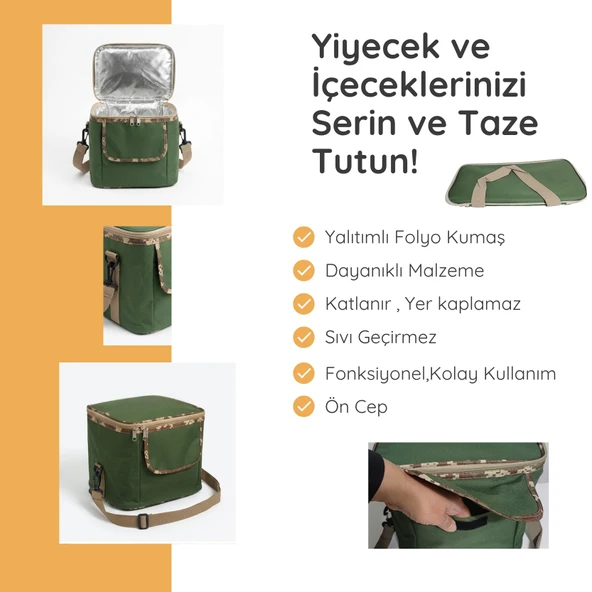 10 LT  Yemek Çantası -Termo Çanta - Resim 3