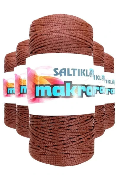 5 Adet Polyester Makrome İpi 2060 Taba 100 gr ürün görseli 1