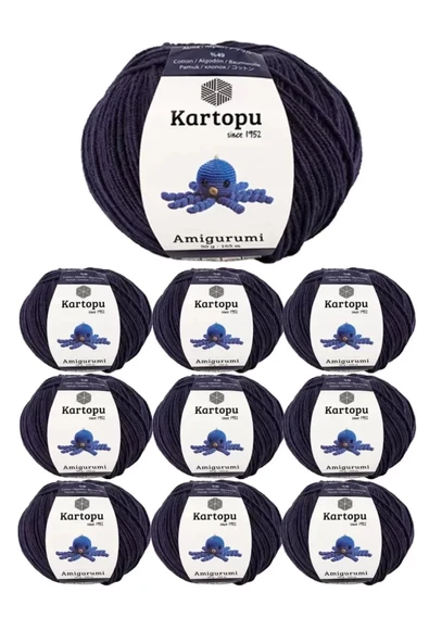 10 Adet Amigurumi El Örgü İpi 50gr 630 ürün görseli 1