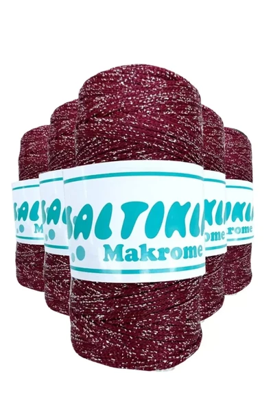 5 Adet Polyester Simli Makrome İpi SG-1560 ürün görseli 1