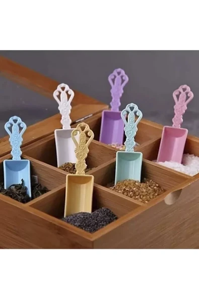 Çok Renkli 6'lı Baharat Küregi - Resim 4