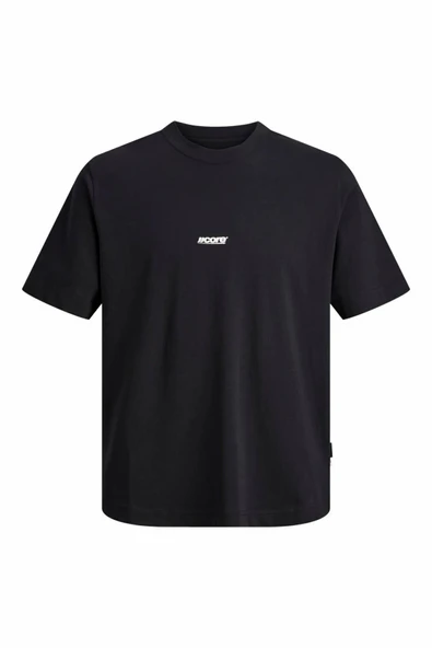 Jack Jones Club Small Font Prınt Relax Fit Erkek Tişört 12298984 ürün görseli 1