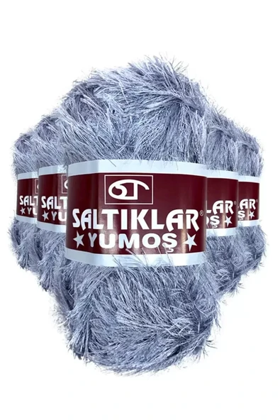 5 Adet Yumoş Sakallı El Örgü Ipi Yünü 06 ürün görseli 1