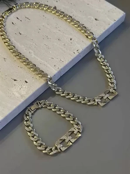 Xuping Gurmet Set  Kolye - Altın ürün görseli 1