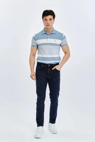 Loft Ricardo Enzo Blue Black Wash M Erkek Jean Pantolon LF2043530 ürün görseli 1