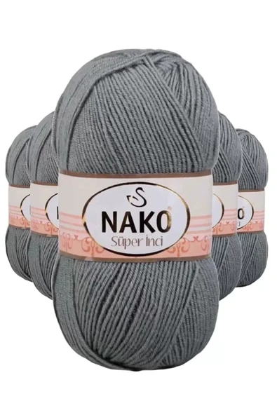 5 Adet Süper İnci El Örgü İpi 100 gr Pastel Yeşil 11537 ürün görseli 1