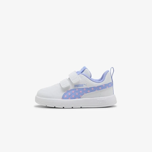 Puma Courtflex V3 Dotty V Inf Bebek Beyaz Spor Ayakkabı - 398759 07 ürün görseli 1