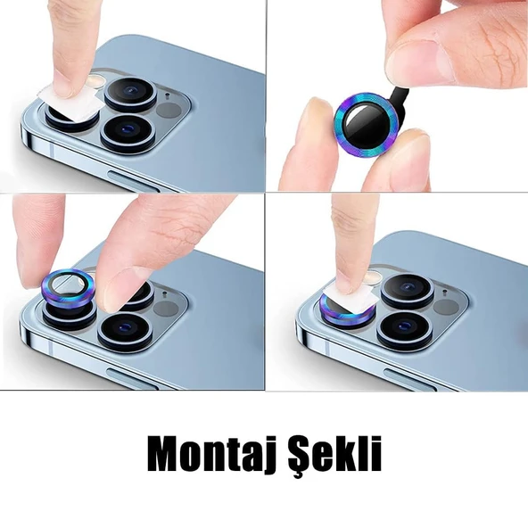 iPhone 16 Pro / 16 Pro Max Max AR+AF Kamera Lens Koruyucu - Resim 5