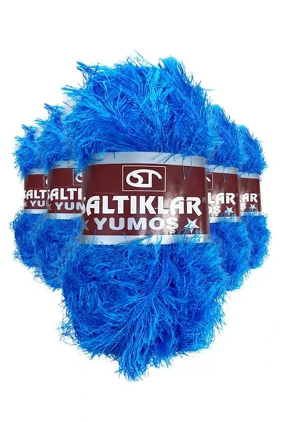 5 Adet Yumoş Sakallı El Örgü Ipi Yünü 03 ürün görseli 1