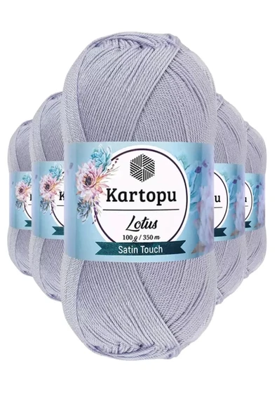5 Adet Lotus Bikini Büstiyer Bluz Örgü İpi  K714 Gri ürün görseli 1
