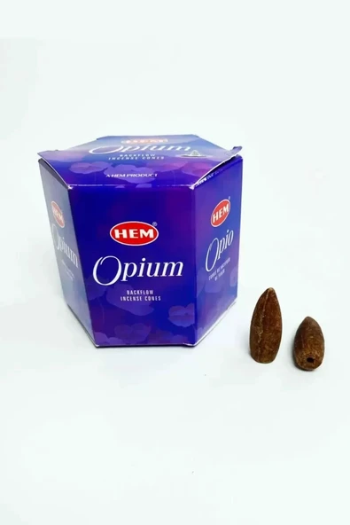 10 Adet Geri Akış Backflow Şelale Tütsü Konisi Tütsü Back Opium Çiçeği Kokulu ürün görseli 1