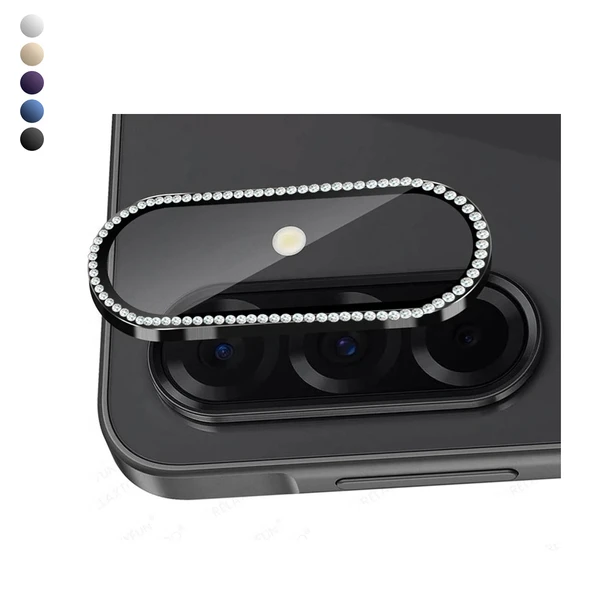 Samsung Galaxy A26 / A36 / A56 Taşlı Metal Kamera Lens Koruyucu Set ürün görseli 1