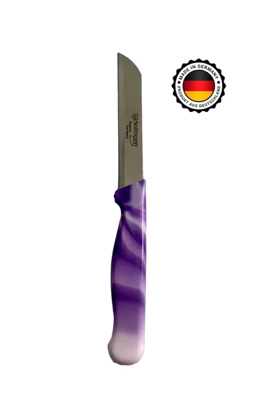 Meyve Bıçağı Doğrama Bıçağı ve Düz soyacak Ebruli Mor Bıçak 1 Adet Royaleks-SLG10 ürün görseli 1