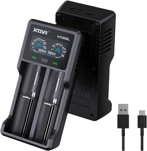 Xtar Vc2sl İkili Li-ion / Nı-cd / Nı-mh Pil Şarj Cihazı ürün görseli 1
