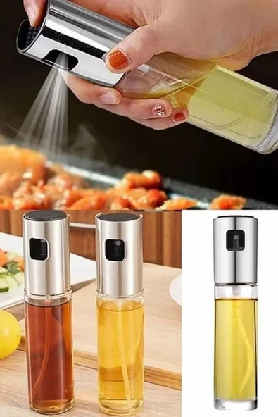 Sprey Cam Şişe Zeytinyağı Sirke Yağ Püskürtücü Yağdanlık 100 ml ürün görseli 1