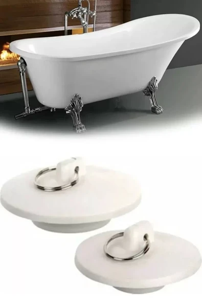 Banyo Küvet Lavabo Tıpası Lavabo Gider Tıkacı 2li ürün görseli 1