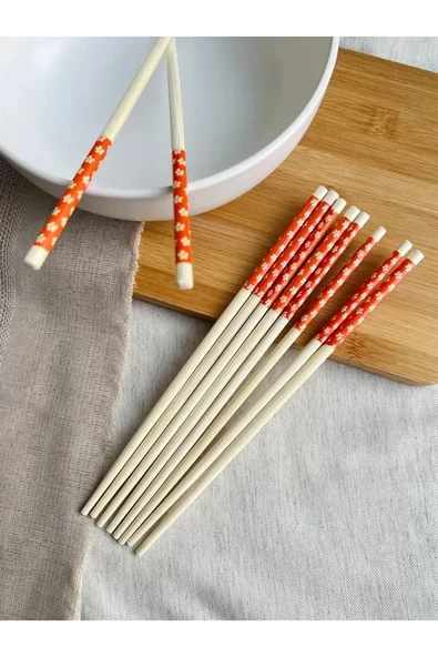 Chopsticks Bambu Yemek Çubuğu 10'lu - Resim 2