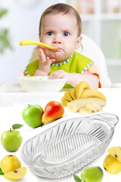 Cam Elma ve Sebze Rendesi Bebekler İçin Yemek Hazırlama ürün görseli 1