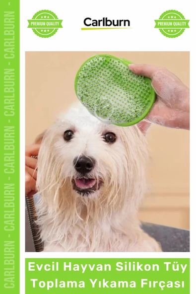 #PetshopKedi Köpek Masaj Etkili Tüy Alıcı Tarak Evcil Hayvan Silikon Tüy Toplama Yıkama Fırçası ürün görseli 1