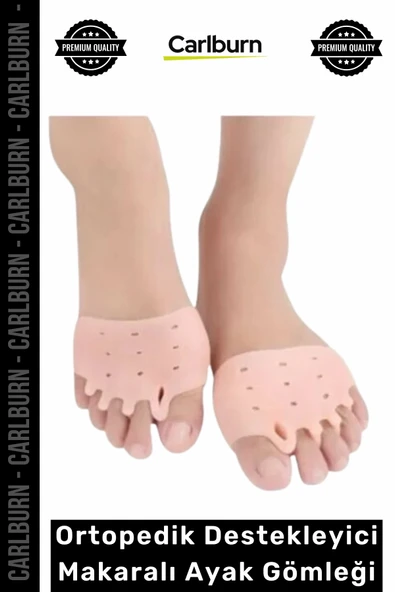 Özel Üretim Halluks Valgus Parmak Düzeltici Silikon Ortopedik Destekleyici Makaralı Ayak Gömleği ürün görseli 1