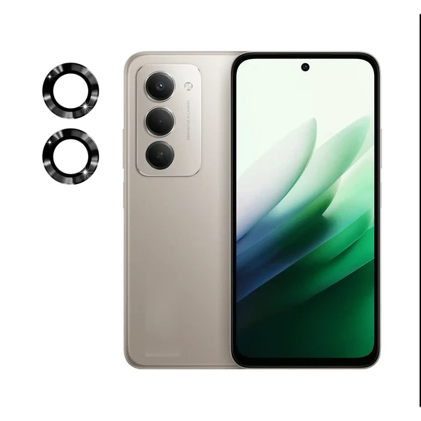 Xiaomi Redmi 15 4G Raze Metal Kamera Lens Koruyucu - Siyah ürün görseli 1