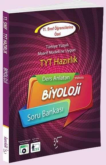 11.Sınıf TYT Hazırlık Ders Anlatan Biyoloji Soru Bankası Karekök Yayınları ürün görseli 1