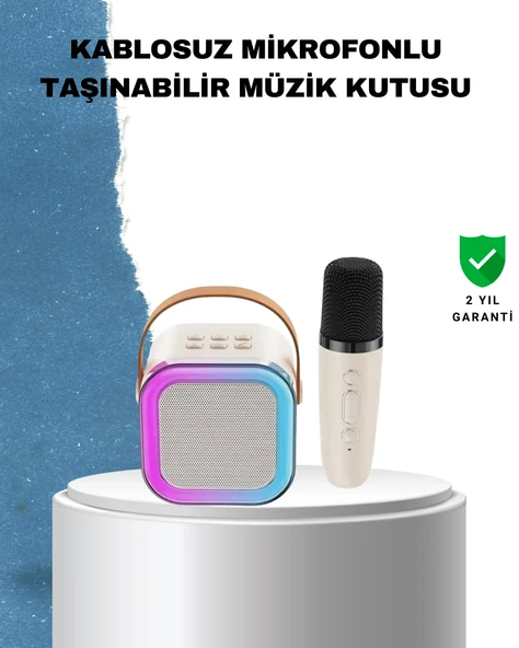 Karaoke Mikrofon Hoparlör Seti 6 Saat Kullanım Süresi ürün görseli 1