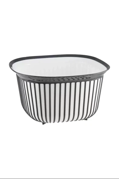 Linea Kare Çizgi Desenli Kase 4 Lt Royaleks-BNM-3712 ürün görseli 1