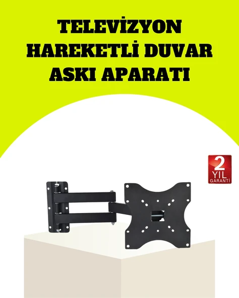 Vesa Uyumlu Hareketli Tv Askı Aparatı Kolay Montaj ürün görseli 1