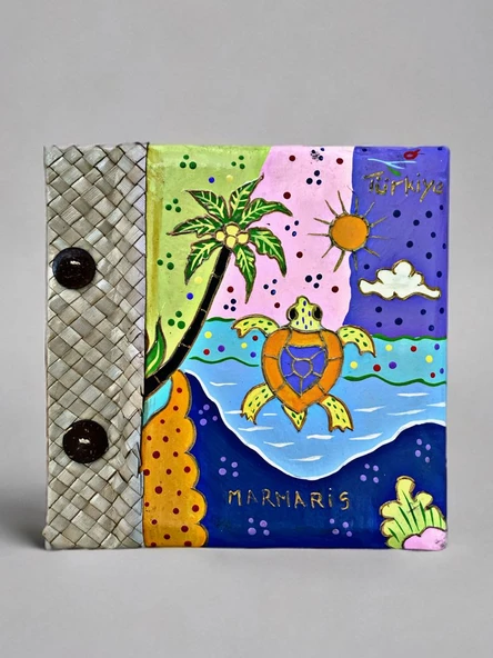 MARMARİS Temalı Özel El Yapımı Albüm 18cm x 18 cm ürün görseli 1