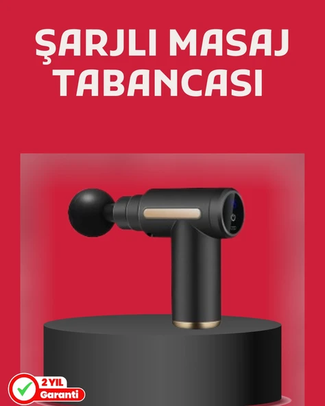 Derin Doku Masaj Tabancası 4 Başlık 6 Kademeli Sessiz Güç Şarjlı Kas Gevşetici ürün görseli 1