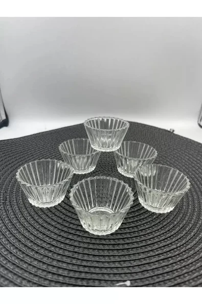 Cam Mini Sosluk, Lokumluk 6'lı Royaleks-RG-2023 ürün görseli 1