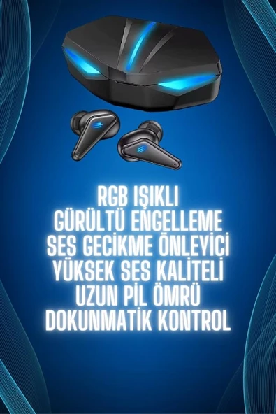Bluetooth Kulaklık  Kulaklığı Rgb Işıklı Oyunlarda Düşük Gecikme ürün görseli 1