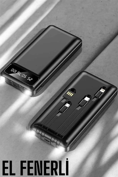 Powerbank 20.000 Mah Dijital Göstergeli Lcd Ekran Uzun Pil Ömrü ürün görseli 1