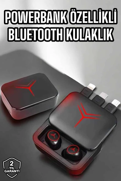 Bluetooth Kulaklık Powerbank Özelliği Yüksek Ses Kaliteli Tws Kulaklık ürün görseli 1