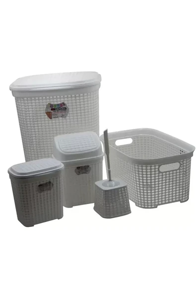 Petek 5 Li Banyo Çeyiz Seti Royaleks-MRD307-Dv ürün görseli 1