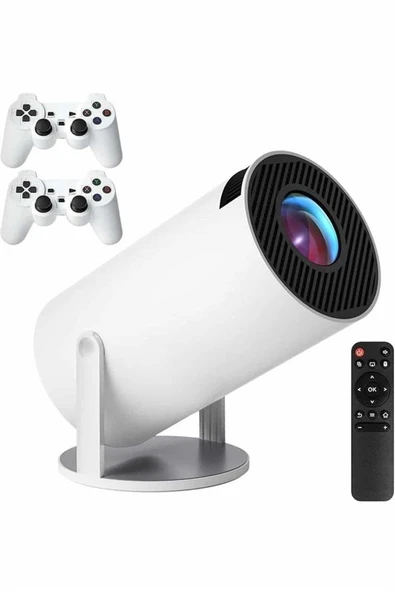 4k Wireless Çift Kollu Kumandalı Oyun Projeksiyonu Retro Video Oyunu ürün görseli 1