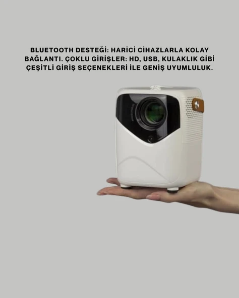Android Sistemli Mini Projektör - Uygulama Destekli Akıllı Kullanım - Resim 5