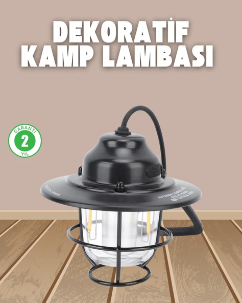 Dekoratif Ve Fonksiyonel Taşınabilir Kamp Gece Lambası ürün görseli 1
