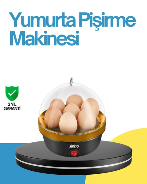 7 Yumurta Kapasiteli Yumurta Pişirme Makinesi Rafadan Orta Ve Katı ürün görseli 1
