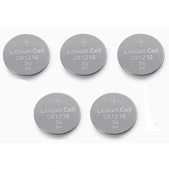 Yuma Cr1216 Süper Lityum 3v 5 li Kart Düğme Pil ürün görseli 1