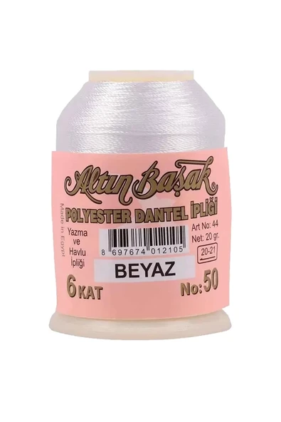 Altınbaşak Oya ve Dantel İpi 20 gr - Royaleks - No: BEYAZ ürün görseli 1