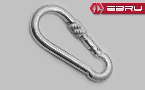 Vidalı Karabina, Kanca, Çengel 8mm - 25 Adet ürün görseli 1