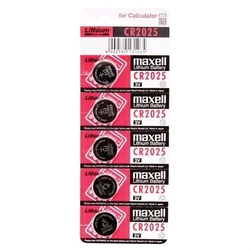 Maxell Cr2025 3v Lityum Düğme Pil 5'li Paket ürün görseli 1
