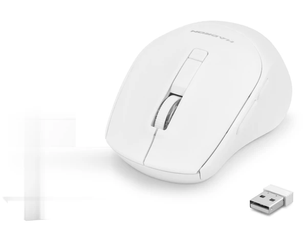 Büro Ev Ofis Bilgisayarı için Beyaz 600-1600 Dpi Kablosuz Mouse ürün görseli 1