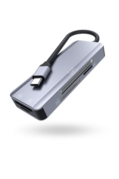 Büro Ev Ofis Cihazları için UsbC-5HUB Tip Card Reader ürün görseli 1