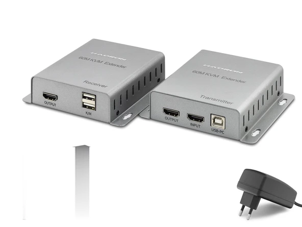 Büro Ev Ofis Cihazları için 60MT Silver 4K HDMI Kvm Extender ürün görseli 1