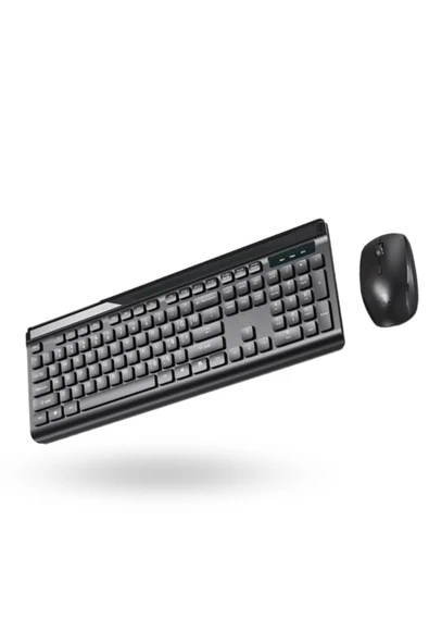 Büro Ev Ofis Bilgisayarı için Siyah Klasik Klavye Mouse Seti ürün görseli 1